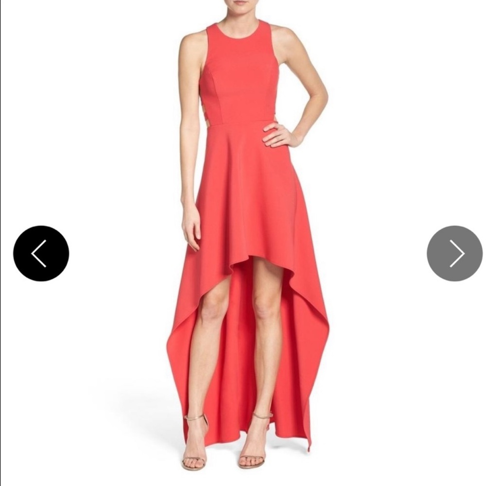 BCBG Cut Out High Low Dress
